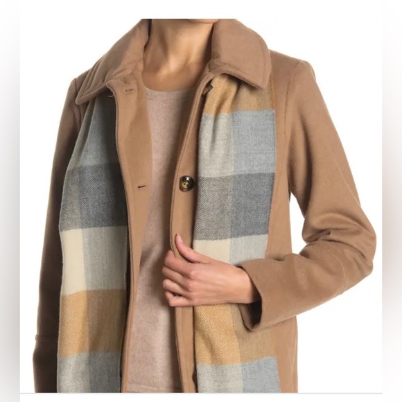 🆕 LONDON FOG Camel Wool Blend Coat NWT - Picture 11 of 16
